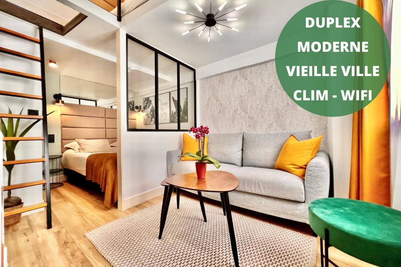 Duplex Le Gesu - Heart Of Old Town - Modern - Wifi - Clim Apartamento Nice Exterior foto